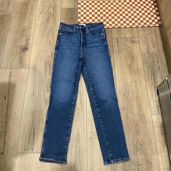 Madewell High-Rise Straight Leg Jeans Stovepipe Women's 28 - Picture 1 of 4